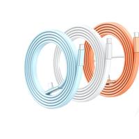 Kabel Data Type-C ke Type-C 65W 1m  Selubung Silikon Pengisian Daya & Transfer Data Super Cepat Adaptor Lepas Pasang