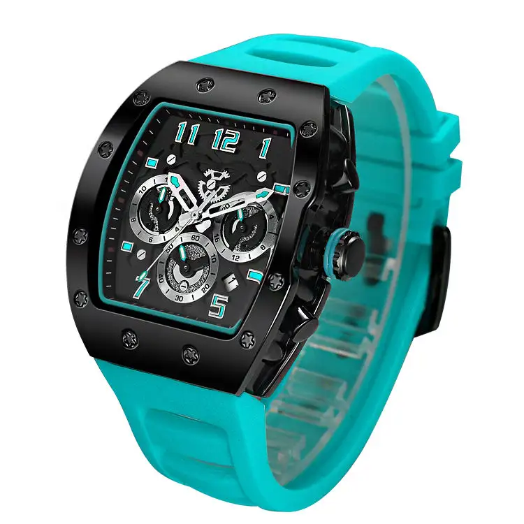 Custom watch in stock quartz japan movement watches men wristwatch glasses jewelry western wrist watches