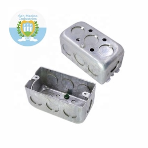 4''*2'' handy box conduit boxes electrical galvanized junction stainless steel metal cable socket switch outlet box