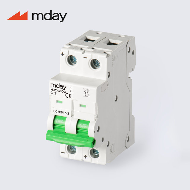 High Quality DC Circuit Breaker 250V/500V 2P MCB Circuit Breaker 63A 40A 32A 25A DC MCB Breaker for PV System