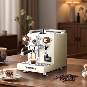 Machine à expresso professionnelle 1600W avec pompe italienne importée, pression de 12 bars, chaudière de 2,5L, groupe E61, pré-infusion automatique - Product Image 5