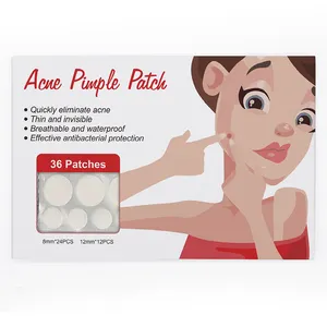 Small MOQ Private Label Hydrocolloid Pimple Acne Patch 36 Count Clear Acne Patches