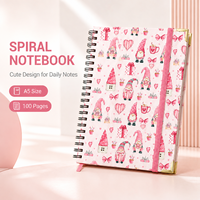 Organizador/Planificador JINGDA A5 de Tapa Dura en Espiral, Calidad Premium, 100 Páginas, Esquinas Metálicas, Banda Elástica, Apertura Plana, Acabado Liso