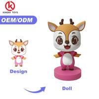 Kinqee personnalisé 3D Anime dessin animé PVC mascotte ornements Figure Mini Figurines pour décorations