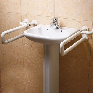 Barra de apoyo para baño, capacidad de carga de 200 kg, acero inoxidable, ABS, pasamanos de seguridad antideslizante para personas mayores y discapacitadas - Product Image 2