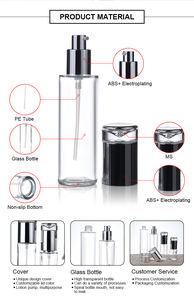 ชุดขวดแก้วสำหรับใส่ครีมบำรุงผิว30ก. 50ก. 120มล. ขวดครีมบำรุงผมแชมพูบอดี้โลชั่นบำรุงผิว - Product Image 3