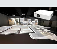 Système de projection proportionnelle 1:1 Colable pour la conception de maisons, 1300 pieds carrés, installation facile, 8 projecteurs UST 10k