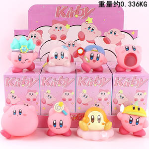 Dibujos animados de moda lindo <span class=keywords><strong>Kirby</strong></span> cajas ciegas PVC resina figura de acción cajas misteriosas colección figuras de acción juguetes regalos para niños - Product Image 4