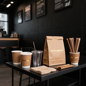 Tazas de café de plástico PET biodegradables, aguanieve transparente y jugo de yogur <span class=keywords><strong>Danone</strong></span> para postre para llevar con tapas de cúpula - Product Image 6