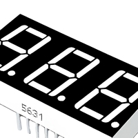 Afficheur LED à 7 segments à 3 ou 4 chiffres de 0,56 pouce (14,2 mm) avec rétroéclairage LED intégré pour tableau de bord