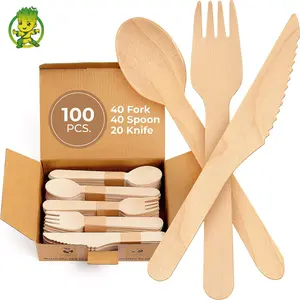 Spoon Eco Friendly Biodegradable Disposable Forks Spoon Knife Wooden Cutlery Durable And Tree Free Alternative To Wooden Silverware