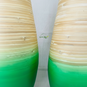 Jarrón de madera de bambú minimalista moderno hecho a mano 2024, jarrón decorativo para uso doméstico de Vietnam - Product Image 1