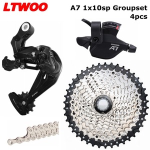 Grupo de Transmisión LTWOO A7 1x10 Velocidades para Bicicleta de Montaña, Palanca de Cambios + <span class=keywords><strong>Desviador</strong></span> Trasero + Cassette 36-50T + <span class=keywords><strong>Cadena</strong></span>, Piezas para Bicicleta - Product Image 3