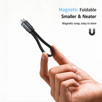 Câble USB C magnétique 240W, charge rapide, type C vers type C, cordon de charge tressé, USB-C vers USB-C pour smartphone, tablette, ordinateur portable