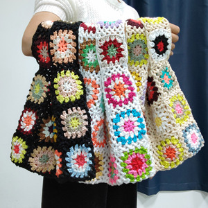 <span class=keywords><strong>Sac</strong></span> fourre-tout fait main au crochet Granny Square, <span class=keywords><strong>sac</strong></span> de plage, fourni par l'usine - Product Image 4