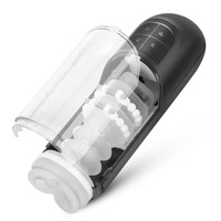 Masseur vibrant étanche corps entier, stimulateur électrique masculin, godet de masturbation automatique à poussée pour hommes, jouets sexuels