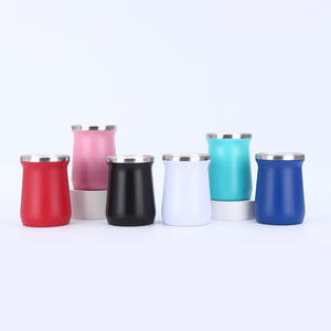 Tasse thermos moderne en acier inoxydable de 8oz pour eau, bière ou autres boissons, portable pour la maison ou les fêtes, mini design avec couvercle - Product Image 2