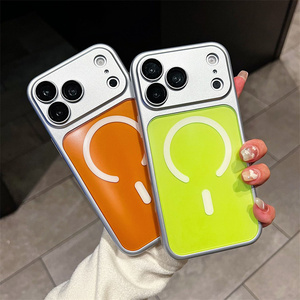 เคสโทรศัพท์แม่เหล็กแบบเปลี่ยนเลนส์กล้องได้ รุ่น Original Converted สำหรับ iPhone 17 16 15 14 Pro Max Armor 2 in 1 พร้อมกระจกเลนส์ Candy AG ฝาหลัง - Product Image 3