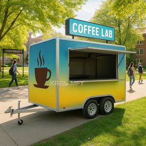 Remolques de Café Totalmente Equipados, Camión de Helados Móvil de Fibra de Vidrio, Camioneta de Comida Callejera con Servicio de Dulces - Product Image 6