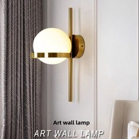 Applique Murale LED Nordique Simple Postmoderne en Fer et Verre pour Hôtel, Salon, Chambre, Restaurant, Couloir - Design Créatif Lune