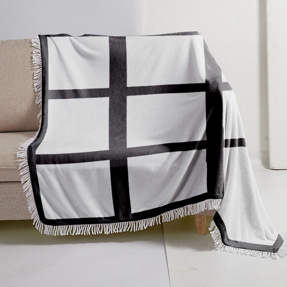 9 Grids with white lace