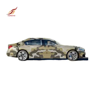 Película decorativa personalizada de 300 micras, pegatina de camuflaje 3d para coche, revestimiento de vinilo