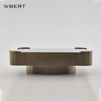 WBERT Tiroir carré personnalisé Rangement Design Post-Moderne Métal Marbre Combinaison Lumière Luxe Table basse en acier inoxydable Petite