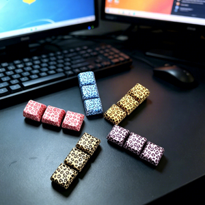 Leopard Print Keycaps Plastic Resin For Universal <b>Mechanical</b> <b>Keyboard</b> DIY Toy - Product Image 6