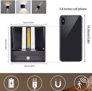 โคมไฟติดผนัง LED อลูมิเนียม 6W พร้อมตัวกระจายแสงโพลีคาร์บอเนต IP65 AC85-265V สำหรับระเบียงกลางแจ้ง ระเบียงบ้าน และไฟสวน - Product Image 2