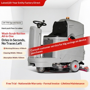 Commercial floor scrubbers, industrial cleaning equipment, floor scrubbers, all-in-one vacuum-and-mop floor cleaners. - Product Image 1