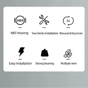 Cierrapuertas Automático Inteligente para el Hogar, sin Perforaciones, con Sensor, para Todas las Puertas, Soporte con Cordón sin Perforaciones - Product Image 4