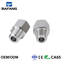 Adaptor Pipa Hexagonal Ulir Jantan Betina Baja Tahan Karat 304, Fitting Poles Cermin Kelas Tekanan Tinggi Hidrolik
