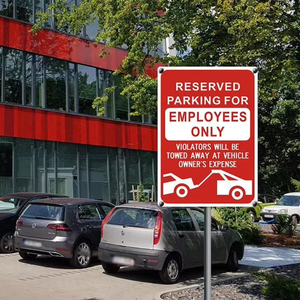 Panneau de signalisation réfléchissant personnalisé 14 pouces x 10 pouces 40 mil Panneau de stationnement en aluminium antirouille Panneau de stationnement personnalisé «No Parking» - Product Image 6