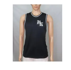 Export Quality Polyester Knitted Single Jersey 165 GSM Men's Dry-Fit Muscle Tees from Indian Supplier