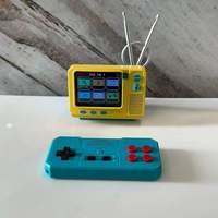 Consola de Videojuegos Retro GV300S con Pantalla de 3 Pulgadas, Mini TV de Estantería, 339 Juegos Integrados, Control de Videojuegos Portátil