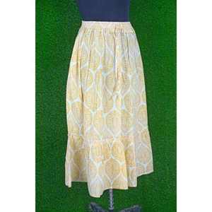 Falda Nueva de Alta Demanda con Estampado Artesanal, Faldas de Algodón para Verano, Faldas Florales, Ropa Étnica para Mujer, Talla Personalizada, Precio al por Mayor - Product Image 1
