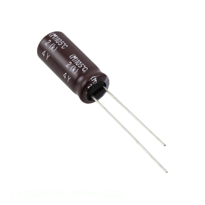 Condensateur à traversage de canal (THC) 1800 µF, aluminium, 20 %, 6,3 V, radial, EKZG6R3ELL182MH20D - Product Image 1