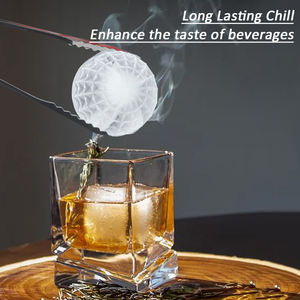 Stampo di ghiaccio in Silicone personalizzato per bevande al Whisky birra freddo sferico quadrato diamante ghiaccio all'ingrosso - Product Image 3