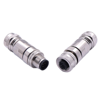 Personnalisation a B D Codage Bouclier Droit Mâle Femelle Prise Prise Anti Lâche Anti Vibration M12 Connecteur Circulaire