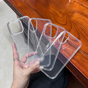 Mềm 2.0mm TPU trong suốt rõ ràng điện thoại trường hợp bìa cho <span class=keywords><strong>iPhone</strong></span> 16 Pro Max XS 15 14 13 chống sốc bảo vệ điện thoại di động trường hợp - Product Image 1