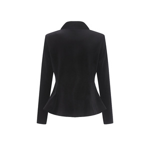 <span class=keywords><strong>Veste</strong></span> <span class=keywords><strong>de</strong></span> costume en <span class=keywords><strong>velours</strong></span> <span class=keywords><strong>de</strong></span> luxe pour femmes avec boutons dorés, coupe ajustée élégante, <span class=keywords><strong>veste</strong></span> formelle pour femmes, nouvelle arrivée 2025 - Product Image 2