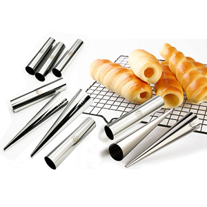 E_PIN Moule de cuisson en acier inoxydable 10 pièces pour Cannoli Forms Cream Roll Croissant - Product Image 1