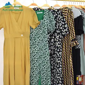 Vestido de algodão para senhoras, roupas usadas para uso no reino unido