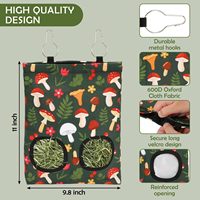 Sacs d'alimentation en foin de lapin Champignon Cochons d'Inde Distributeurs de stockage suspendus Petits animaux domestiques pour Chipmunks Hamsters et lapins