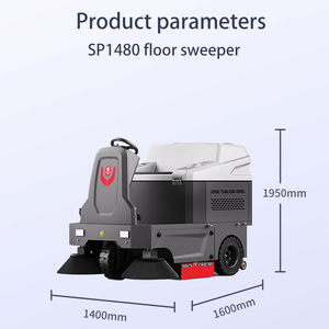 Cleanhorse sp1480 điều hành thông minh hệ thống 1400 làm sạch chiều rộng đi xe trên đường làm sạch máy hút đường phố quét - Product Image 6