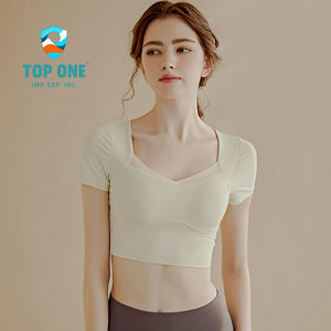 TopOne Chaleco deportivo de alta elasticidad para mujer Top de yoga para correr a prueba de golpes para dar forma a tu figura - Product Image 1