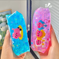 Jouet anti-stress serpent aquatique en plastique scintillant, gadget coloré en forme de dessin animé, à presser, pour soulager le stress