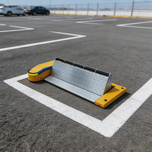 Smart <b>Remote</b> Control Steel Parking Post Auto Lift Electric Space <b>Lock</b> For Office Lot Waterproof Car Guard Blocker - Product Image 1