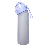 Bouteille d'eau Tritan sans BPA de 650 ml avec paille, sans sucre ni calories, pour les voyages et les activités de plein air