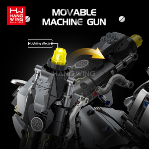 HW-Ensemble de blocs de construction de grande taille, 4160 pièces, modèle Mecha Super Gorilla, édition limitée galvanisée, cadeau pour enfants, 1:11 - Product Image 5